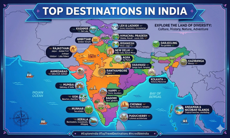 Top Destinations in India – 10 Best Places to Visit in 2026