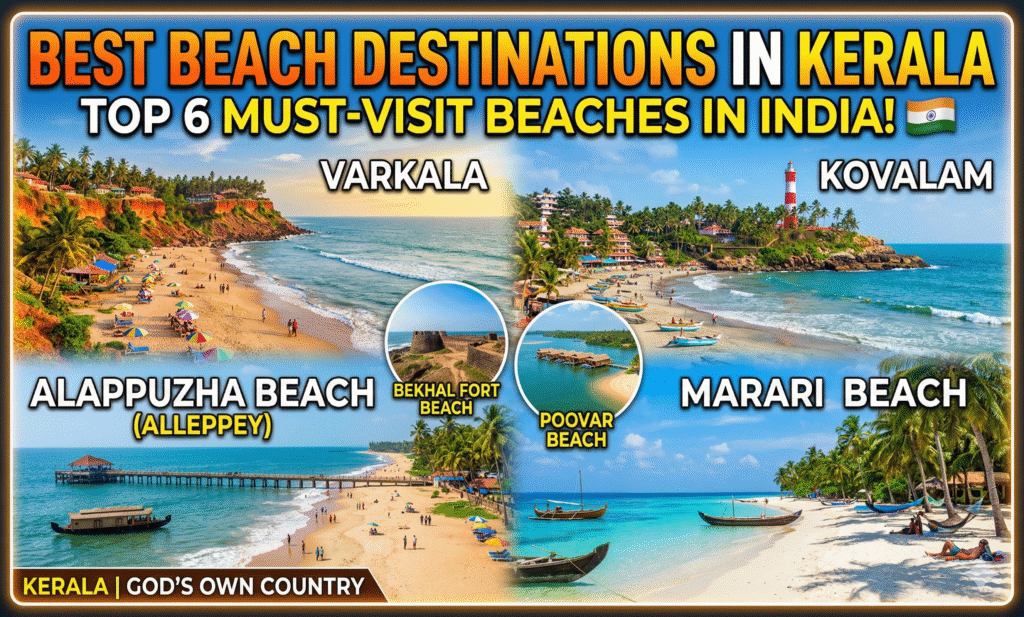 best beach destinations in kerala